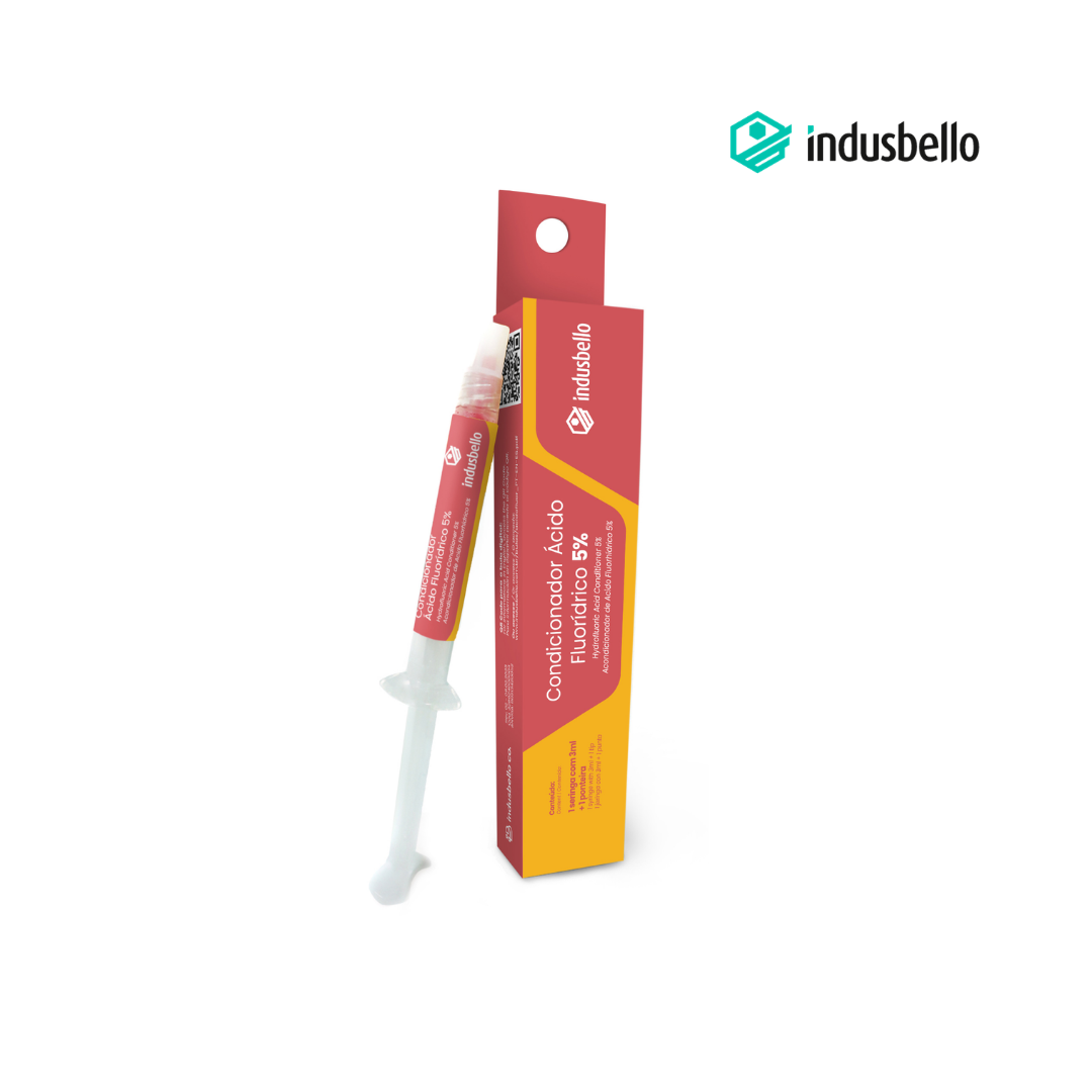 Acido Fluorhidrico 10% Condicionador de Porcelana 1 Jer. 3 gr. Indusbello
