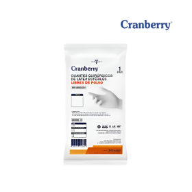 Guantes Quirúrgicos Esteril Unidad Cranberry