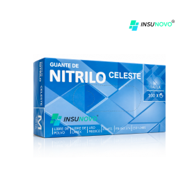 Guantes Nitrilo Celeste Insunovo