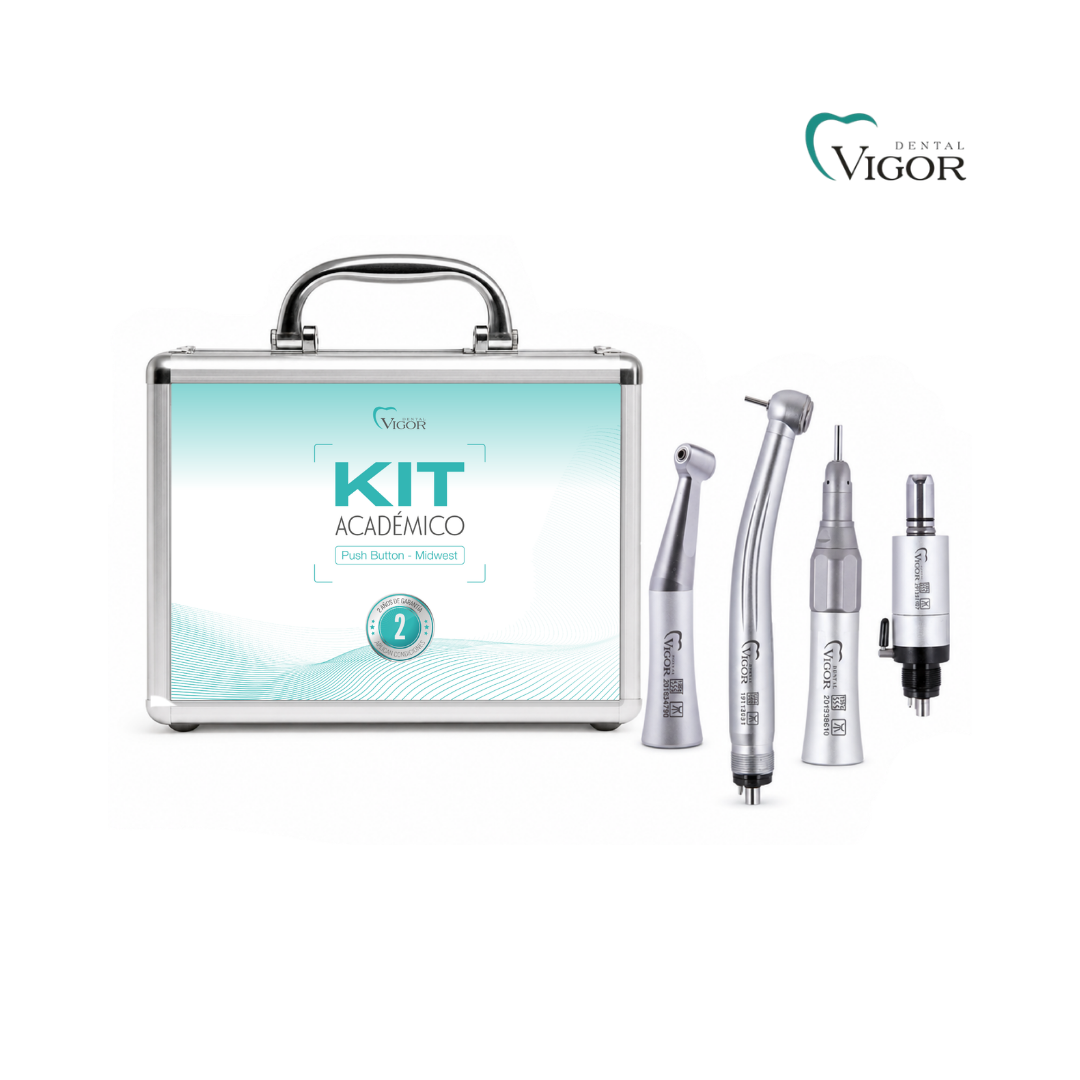 Kit Instrumental Rotatorio Academico Push Button Midwest Vigor Dental