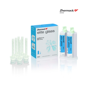 Silicona por Adicion Liviana Fraguado Normal Transparente 2x50 ml. Elite Glass Zhermack