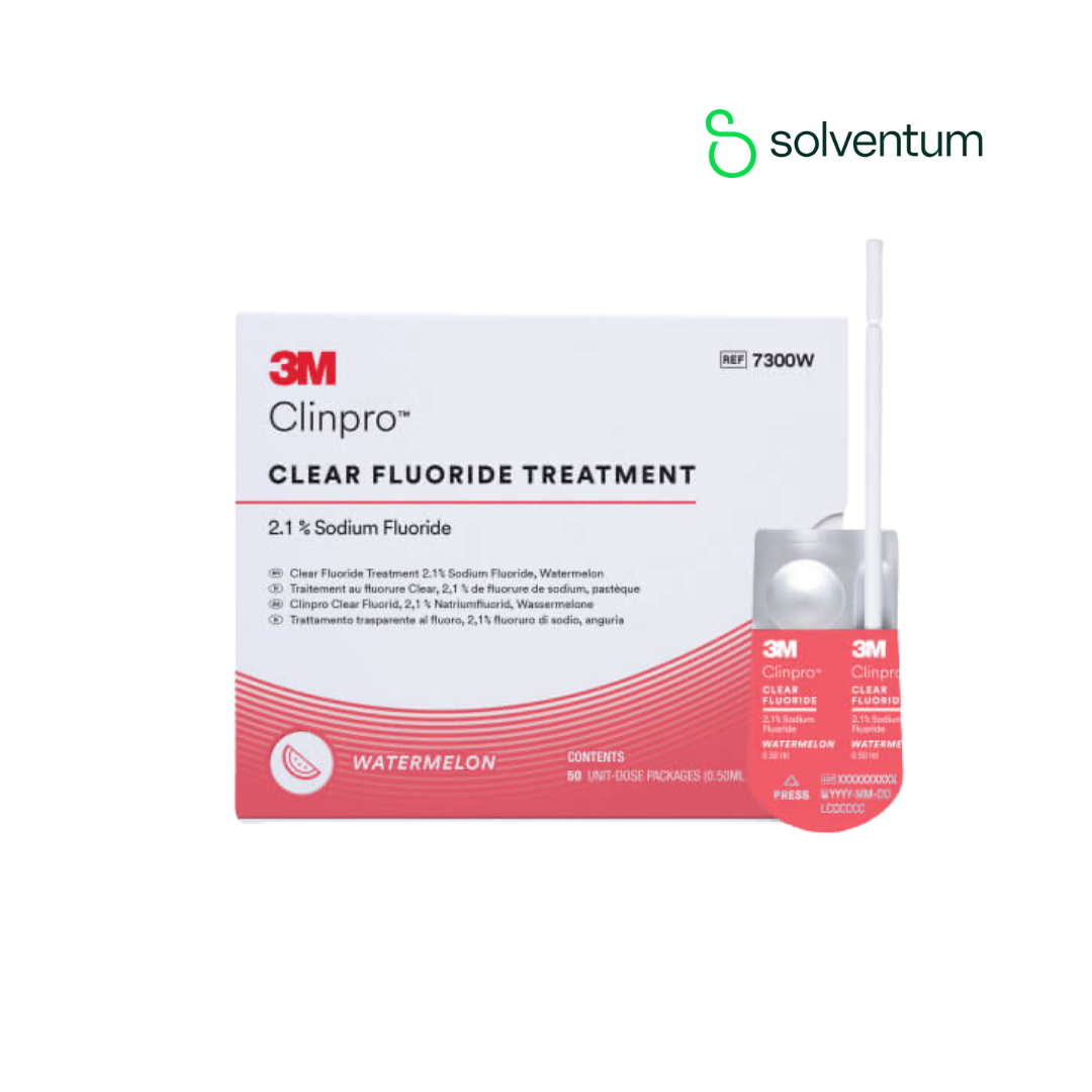 Barniz de Flúor Unidosis 2,1% Fluoruro de Sodio Clinpro Clear 3M Caja 50 un.